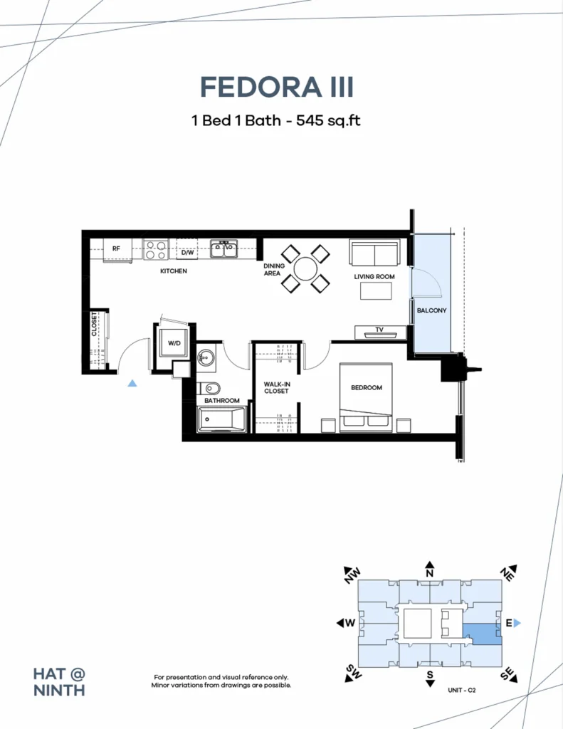 Fedora 3 floor plan